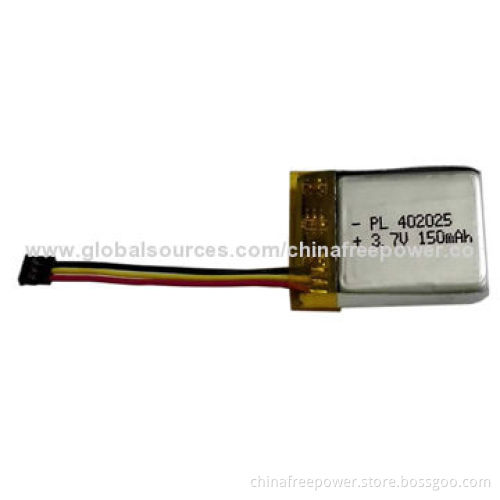 150mAh Lithium Polymer Battery, Safety, Thin